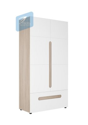 Двухстворчатый комбинированный шкаф Палермо-3 ШК-009 (Стиль)